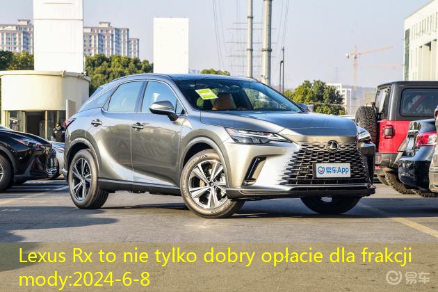 Lexus Rx to nie tylko dobry opłacie dla frakcji mody